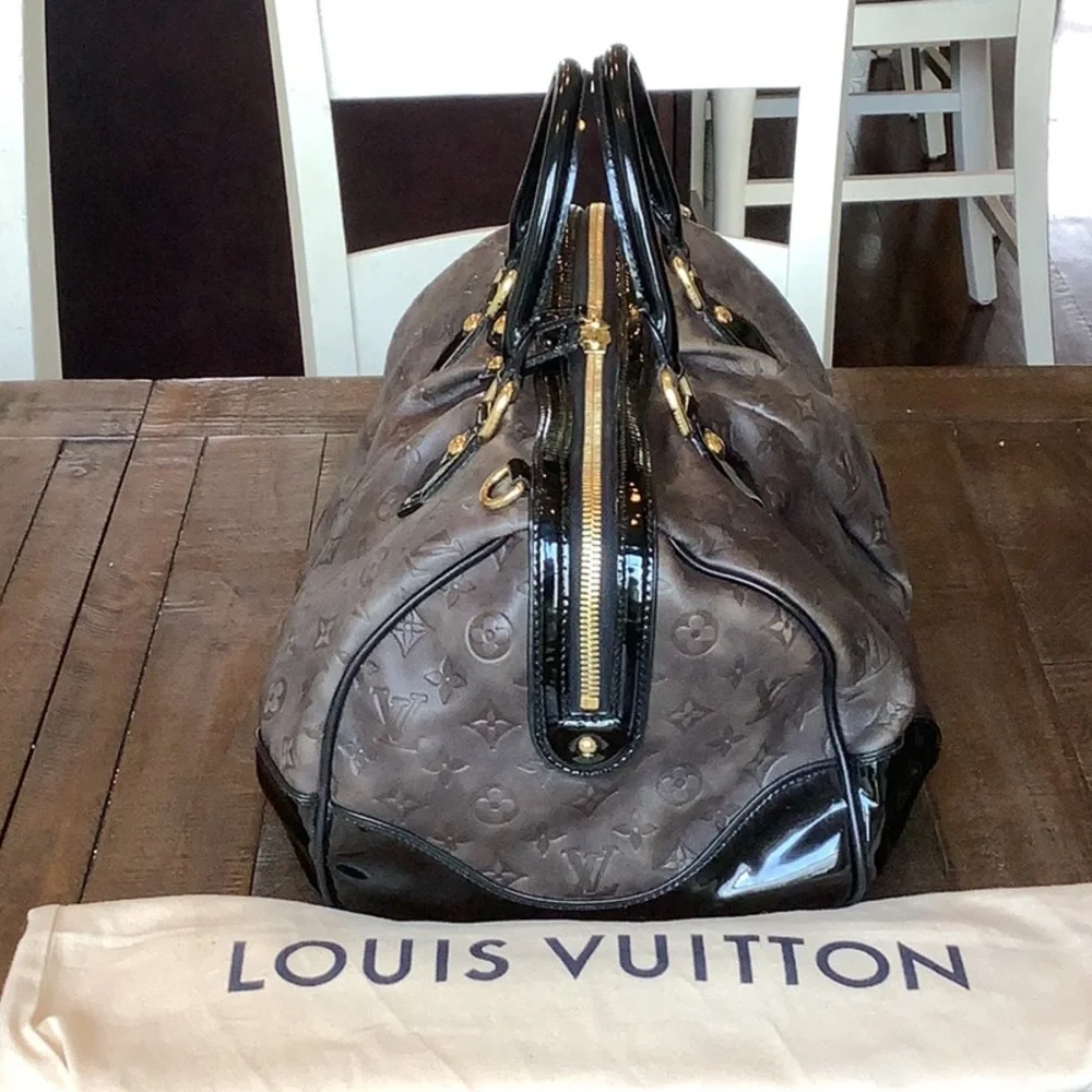 Louis Vuitton Dark Brown and Black Satchel - Picture 3 of 12